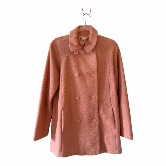 Cotton Candy Jackets & Blazers - Cotton Candy Pink Double-Breasted Coat